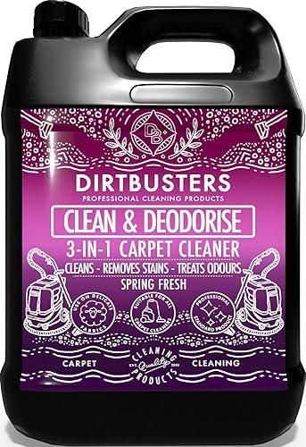 Dirtbusters Nettoyant Désodorisant Professionnel Concentré 3 en 1 pour Tapis