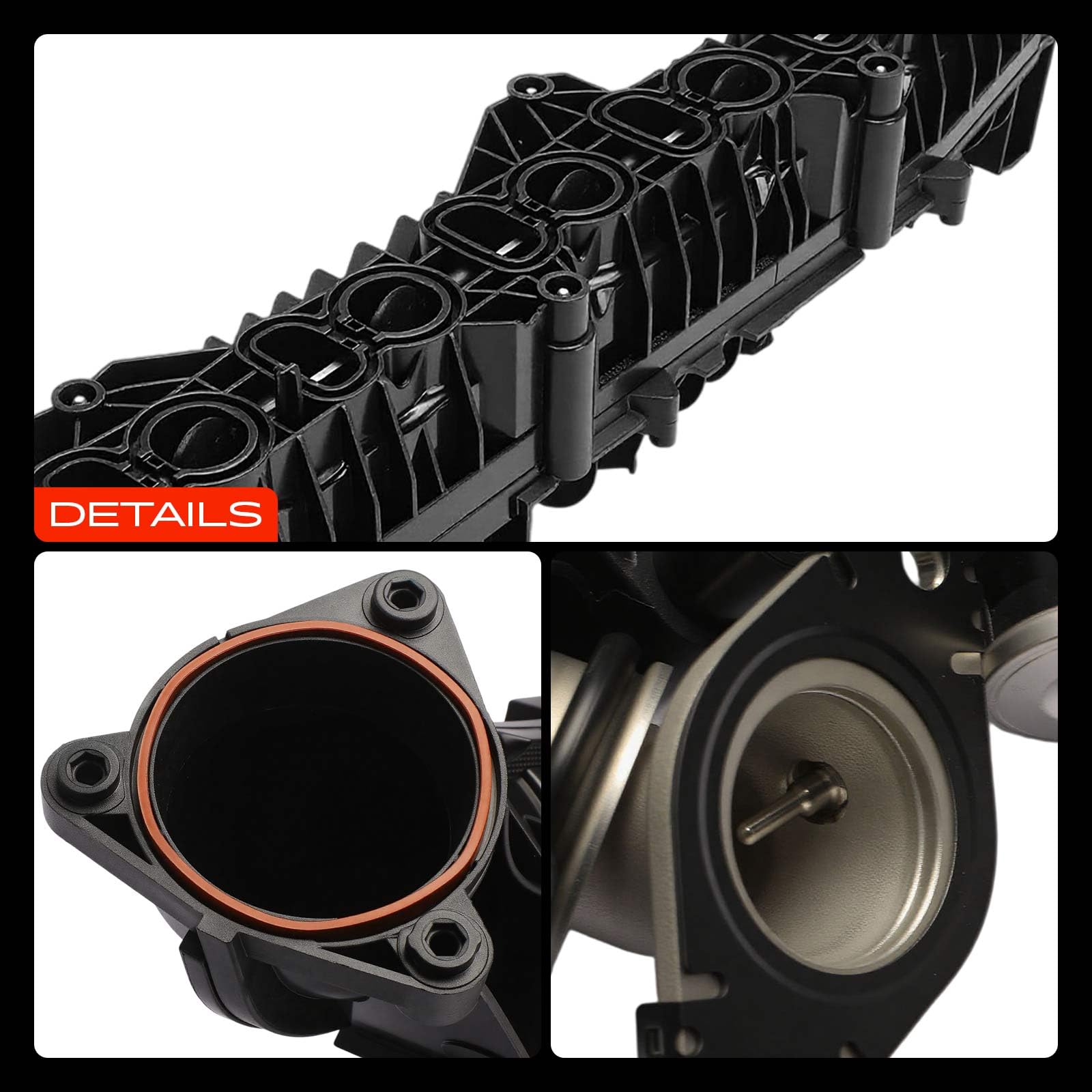 Frankberg Collettore di aspirazione compatibile con X5 2018 5 2016-2020 7 2015-2020 X6 Intake Manifold 3.0L con Actuator Replace# 11618477029