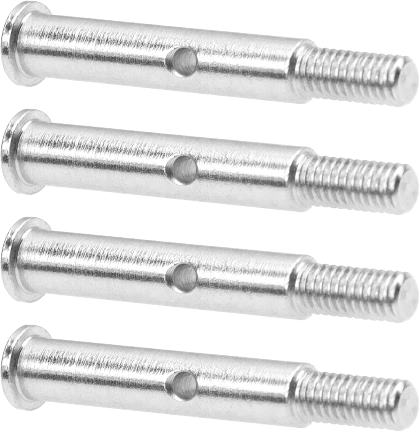 2Pairs ShareGoo Steel Front Axles Compatible with Traxxas Slash 2WD Rustler VXL Stampede 1/10 RC Car Replacement of 3637