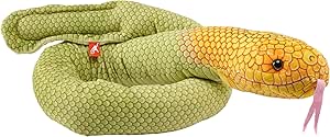 Wild Republic Gelippte Seeschlange Kuscheltier – 137 Cm, Aus Recycelten Plastikflaschen | Realistisches Plüschtier