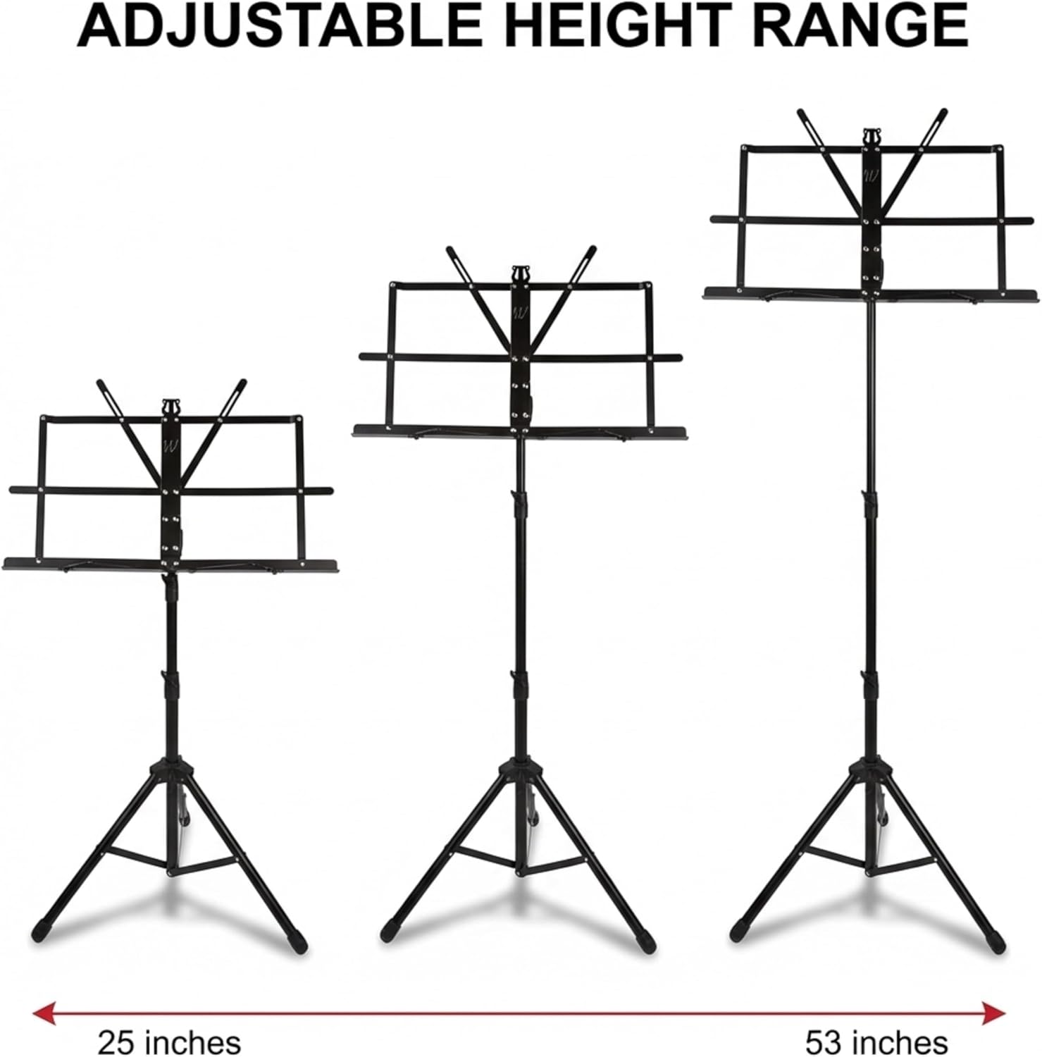 Windsor 050151-BK Windsor Music Stand With Bag - Black