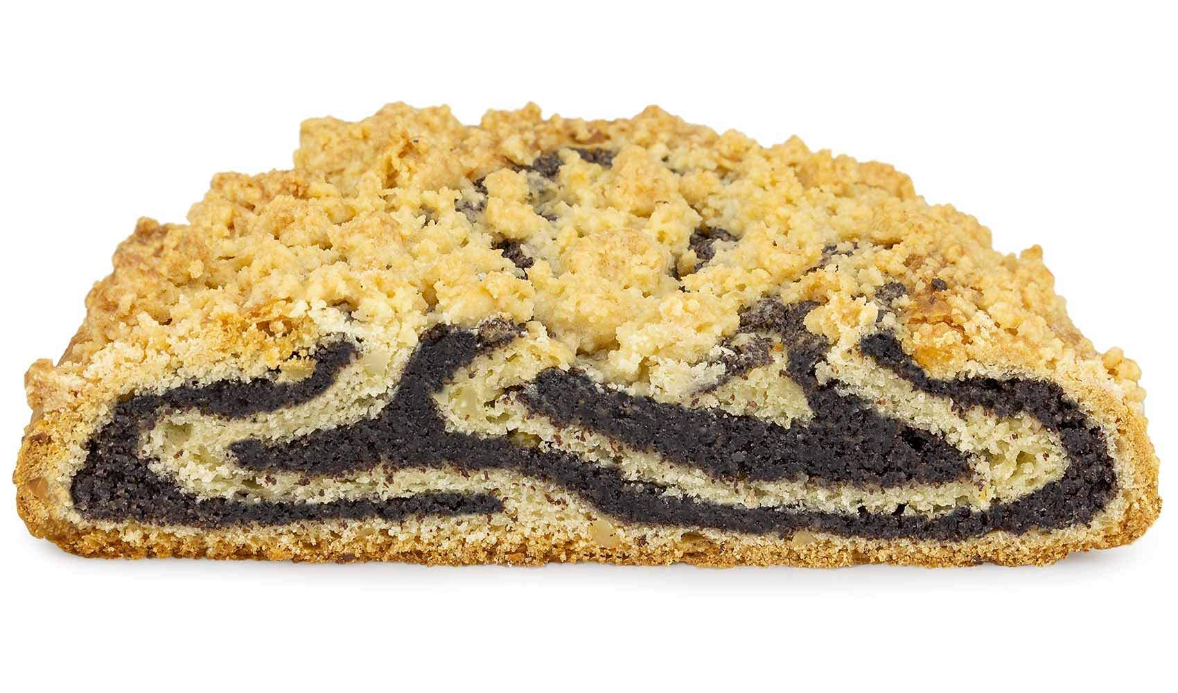 Bio Schlesischer Mohnstollen 800 g mit Dinkel Butterstreusel I ohne Rosinen I ohne Palmöl,