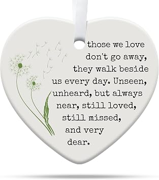 Memorial Ornaments for Loss of Loved One, Memorial Christmas Ornament, Sympathy Gifts for Loss of Loved One, Memorial Gifts, Ceramic Ornament