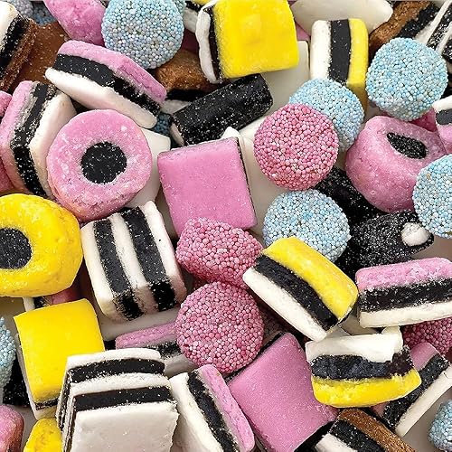 Gustaf's Allsorts - Caramelos de regaliz, sabores surtidos, paquete a granel de 2 libras
