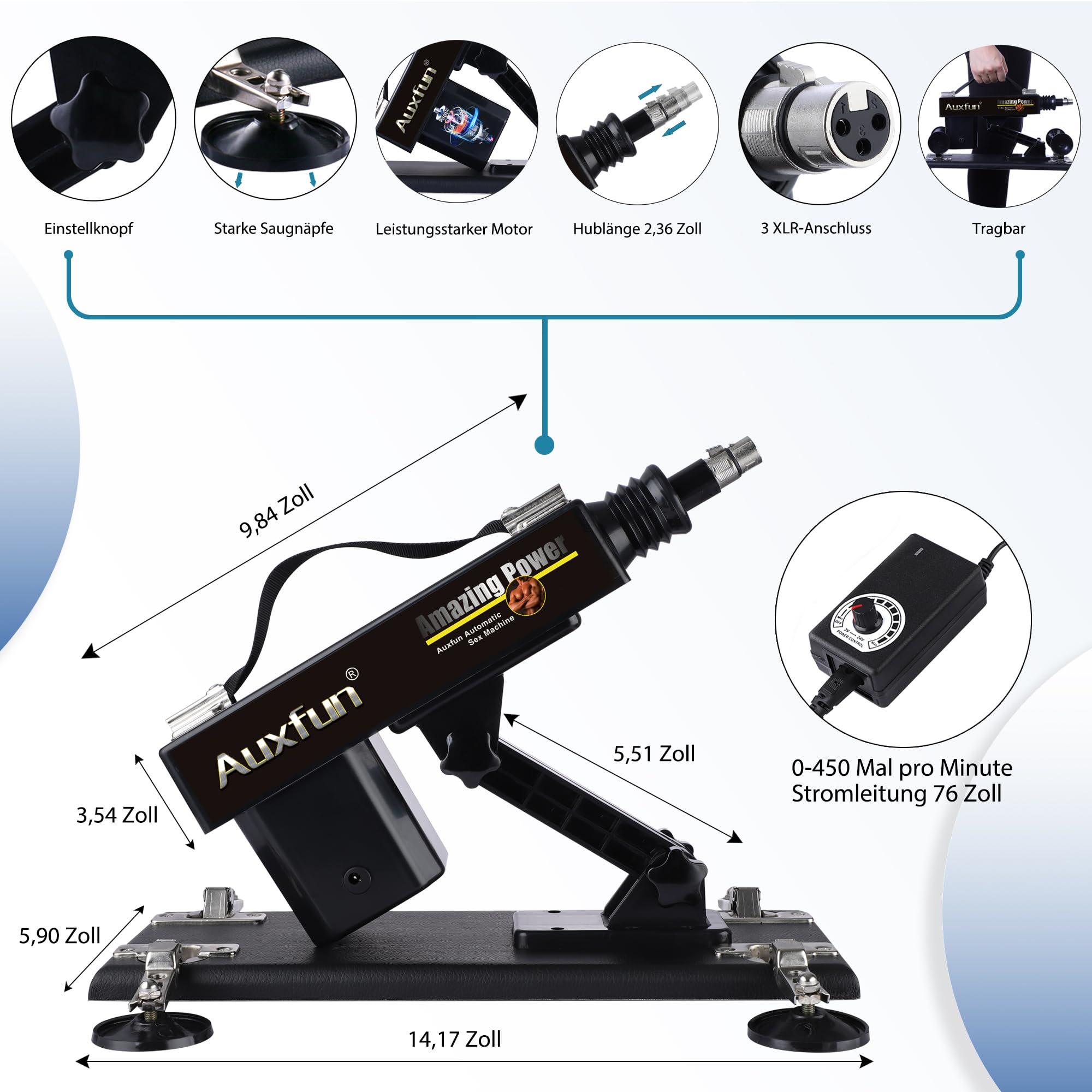 Máquina sexual, máquina de amor automática con 7 accesorios para mujeres y hombres, máquina de follar con taza de masturbación, consolador anal, conector 3XLR, pistolas de follar