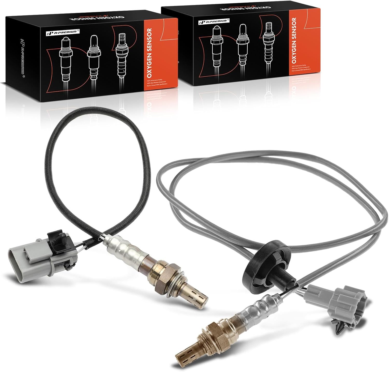 A-Premium O2 Oxygen Sensor Compatible with Nissan Frontier 1998-2000, Xterra 2000, 2.4L, Upstream and Downstream, Non Calif-ESV, 2-PC Set, Replace# 2269010Y10