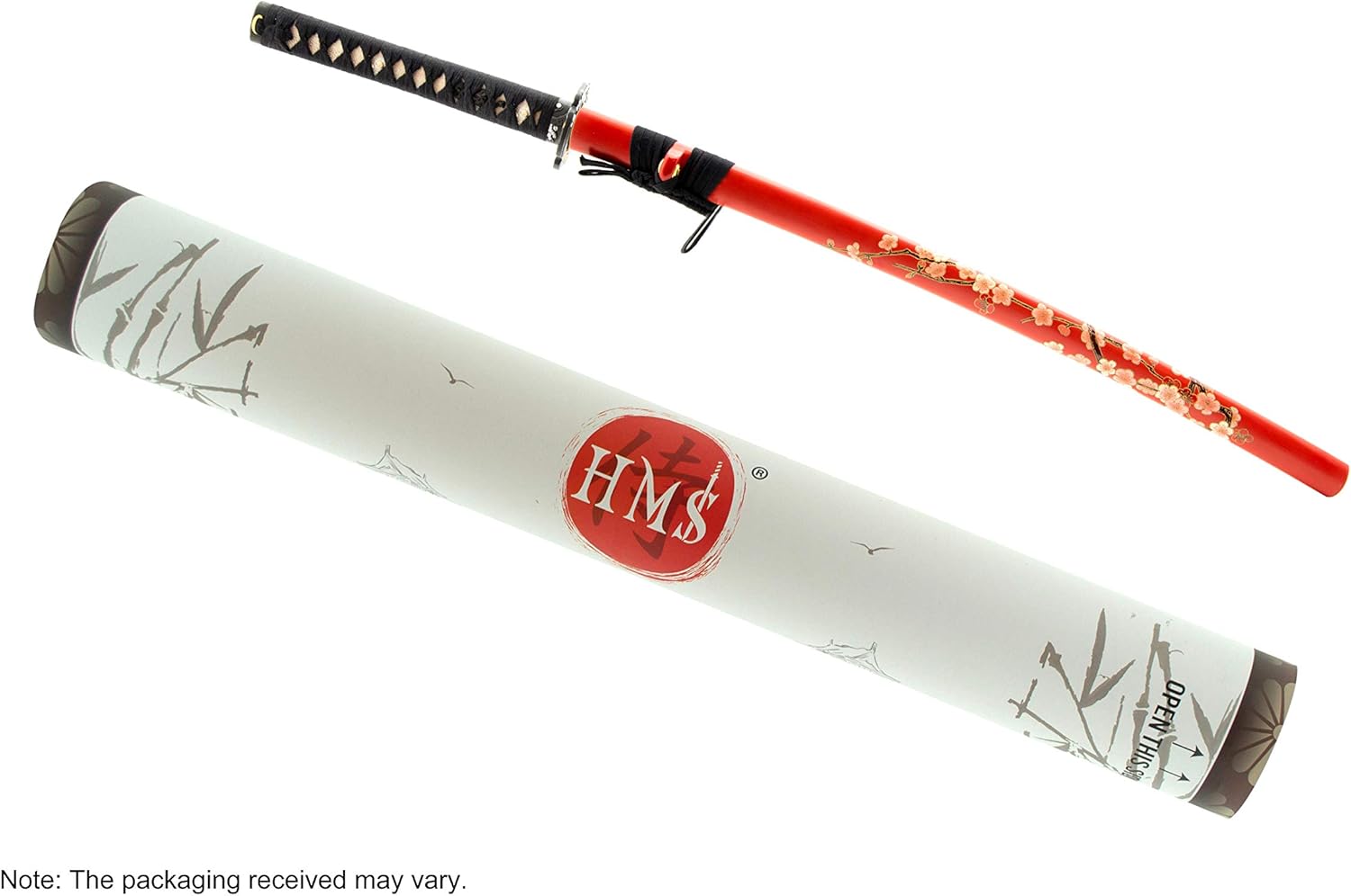 HMS Japanese Katana Sword - Hand Forged 1045 Carbon Steel Full Tang, Sharp Functional Blade for Martial Arts, Collectors & Japanese Culture Display