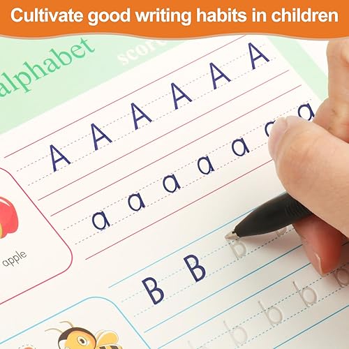 Miniatura 4 de Cuaderno de práctica mágica para niños, libro de práctica de escritura a mano ranurada, libro de práctica de escritura a mano reutilizable para