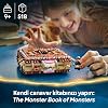 LEGO Harry Potter Biting Monster Book Creative Toy Making Set (518 Pieces) Featuring a Neville Longbottom Minifigure with Monster Book Accessories for Girls and Boys Ages 76449-9 and Over