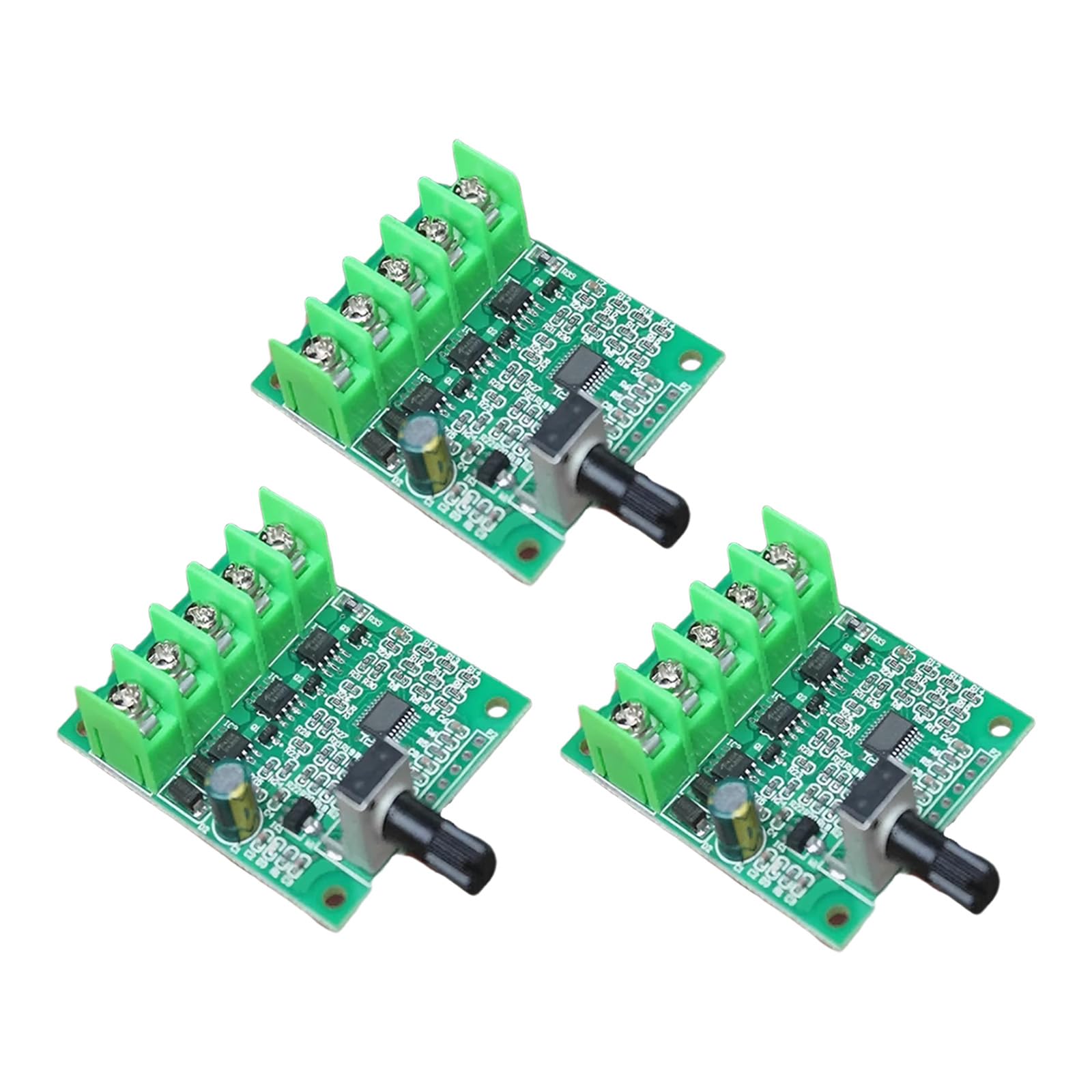 2 Compact 3A Brushless Driver Board 0-5V DC6V-24V Brushless Motor Speed Controller Board for Industrial Automation and Systems