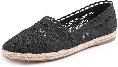Feversole Close Toe Espadrilles Women's Comfort Breathable Slip On Flats Shoes