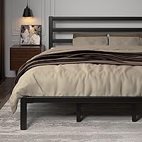 Vista 8 de King Size Bed Frame, Heavy Duty Platform Bed Frame with Strong Metal Foundation,Under Bed Storage,Mattress Foundation,No Box Spring Required,Easy