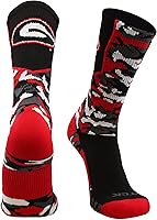 Vista 15 de TCK NCAA Woodland Camo Crew Socks – Officially Licensed Collegiate Fan Gear – Durable Cushioned Moisture Wicking Socks