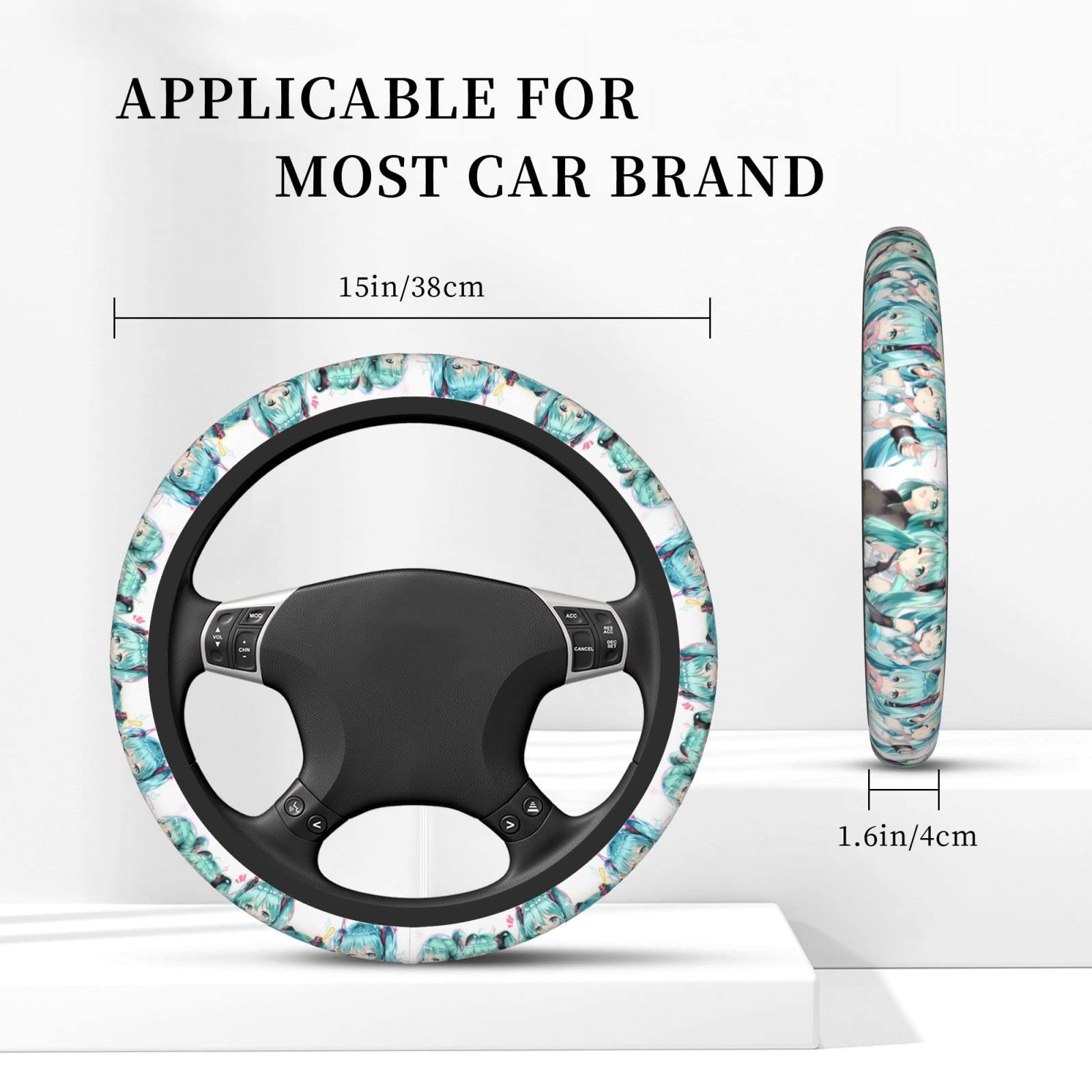 Amazon | 初音 ミク 車用 ハンドルカバー おしゃれ 滑り止め