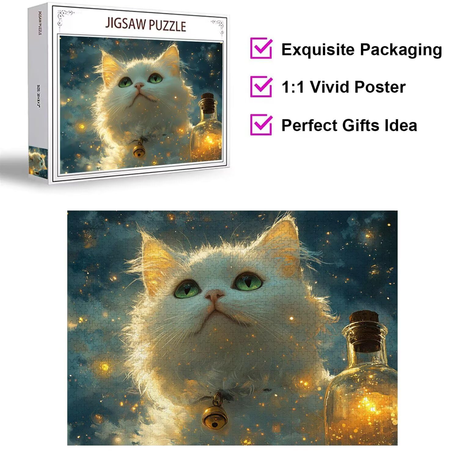 Puzzle 3000 Pezzi gatto Puzzle Adulti, Gioco Educativo, n-504