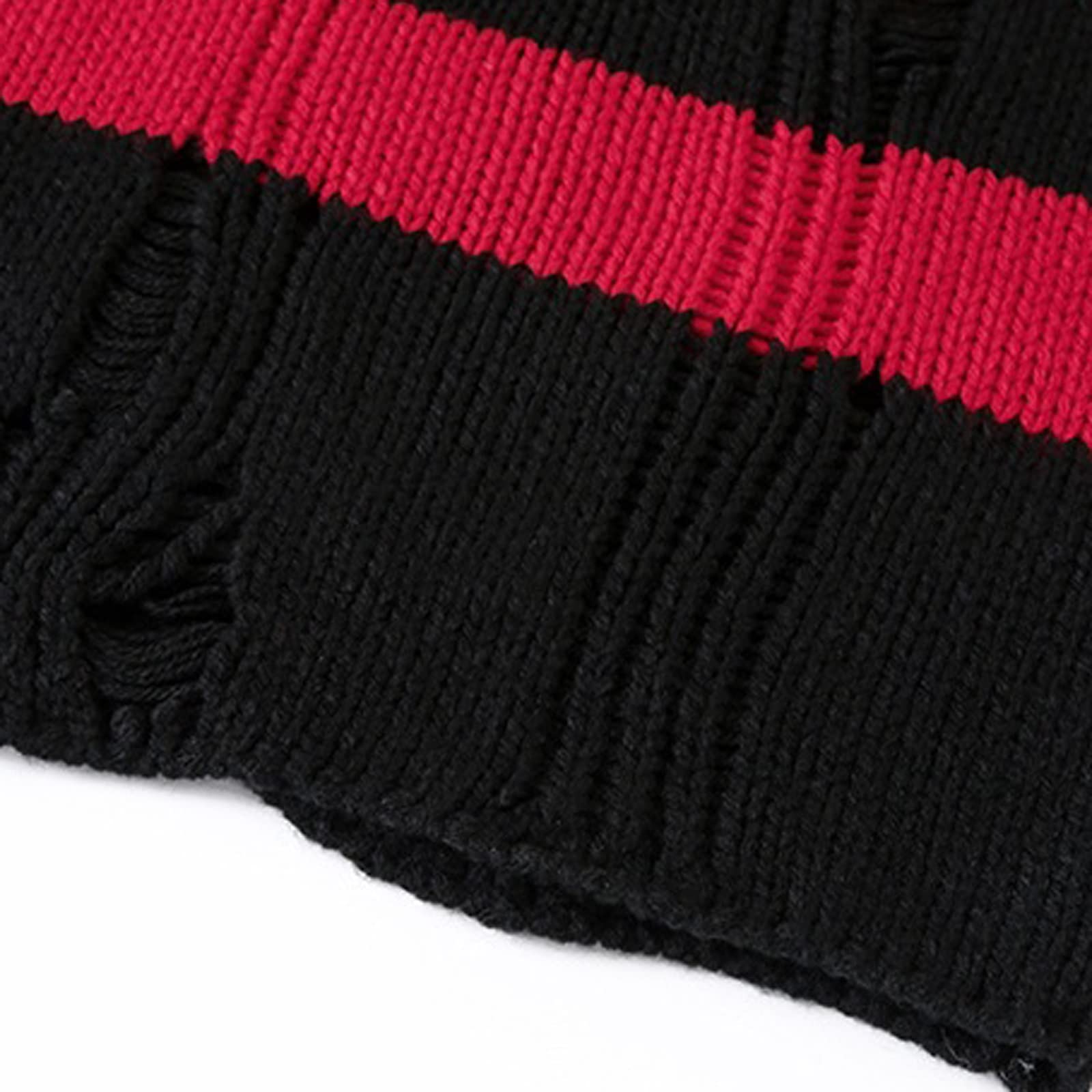 赤と黒のニットセーター sサイズ 金釦付ケーブル編ニット: トップス｜ハニーズ公式通販