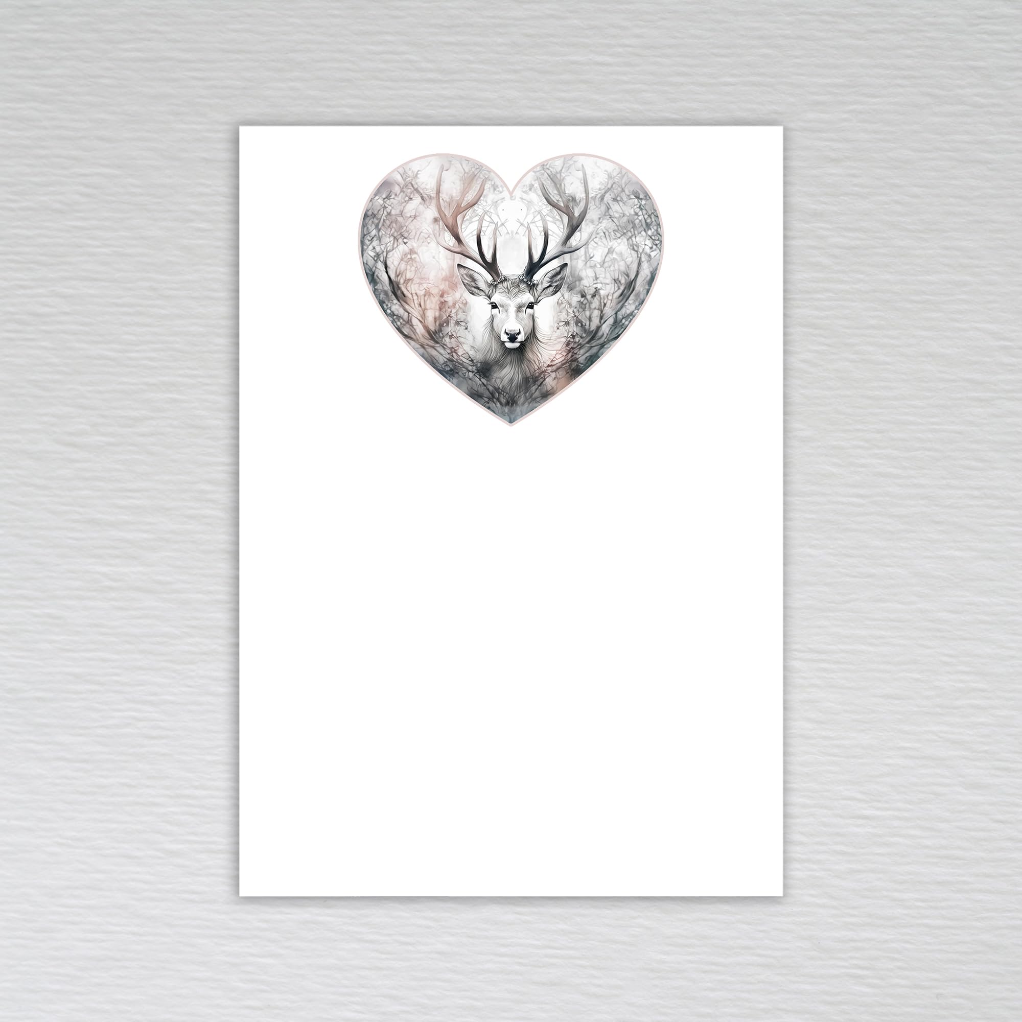 Scottish Blank Note Cards with Envelopes Scotland Highlands Theme: Scottish Stag Note Cards (Pack of 50 without Envelopes) โ image 1