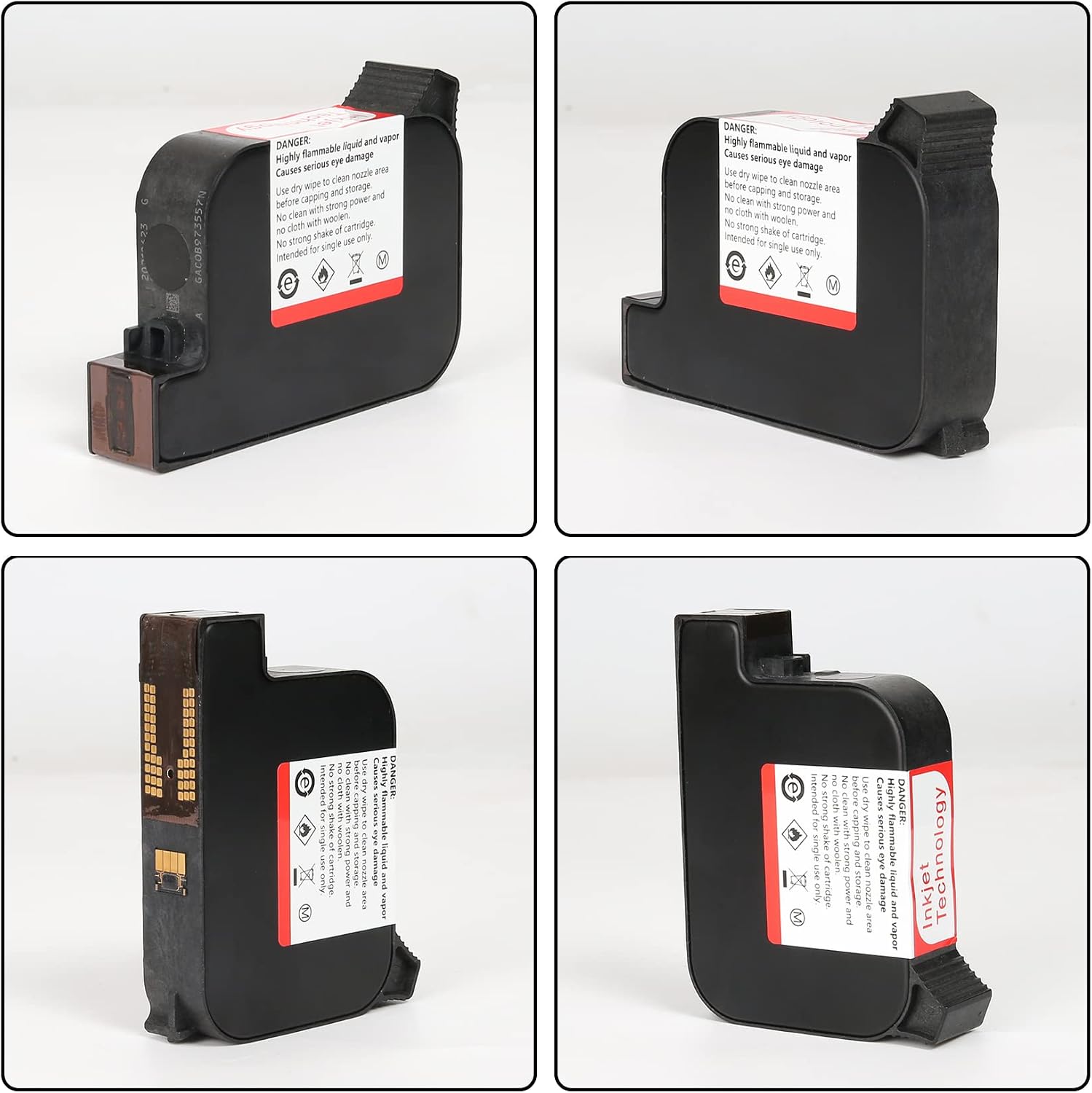 Original Ink Cartridge for 127T1 Handheld Inkjet Printer 42ml Quick-Dry Replacement Waterproof Handheld Printer Ink Cartridge Black
