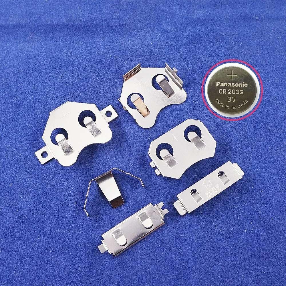 CR2032 Battery Holders: 100-Pack Surface Mount PCB Connectors for Coin Cell Retainers - Secure & Reliable
