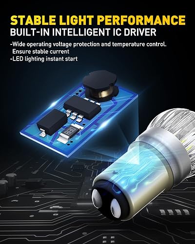 Miniatura 4 de AUXITO - Focos led de luz de reversa 1157, extremadamente brillantes 3030 conjunto de chips de 6000 K blanco, 1157 BAY15D 1016 1034 1157 2057 2357