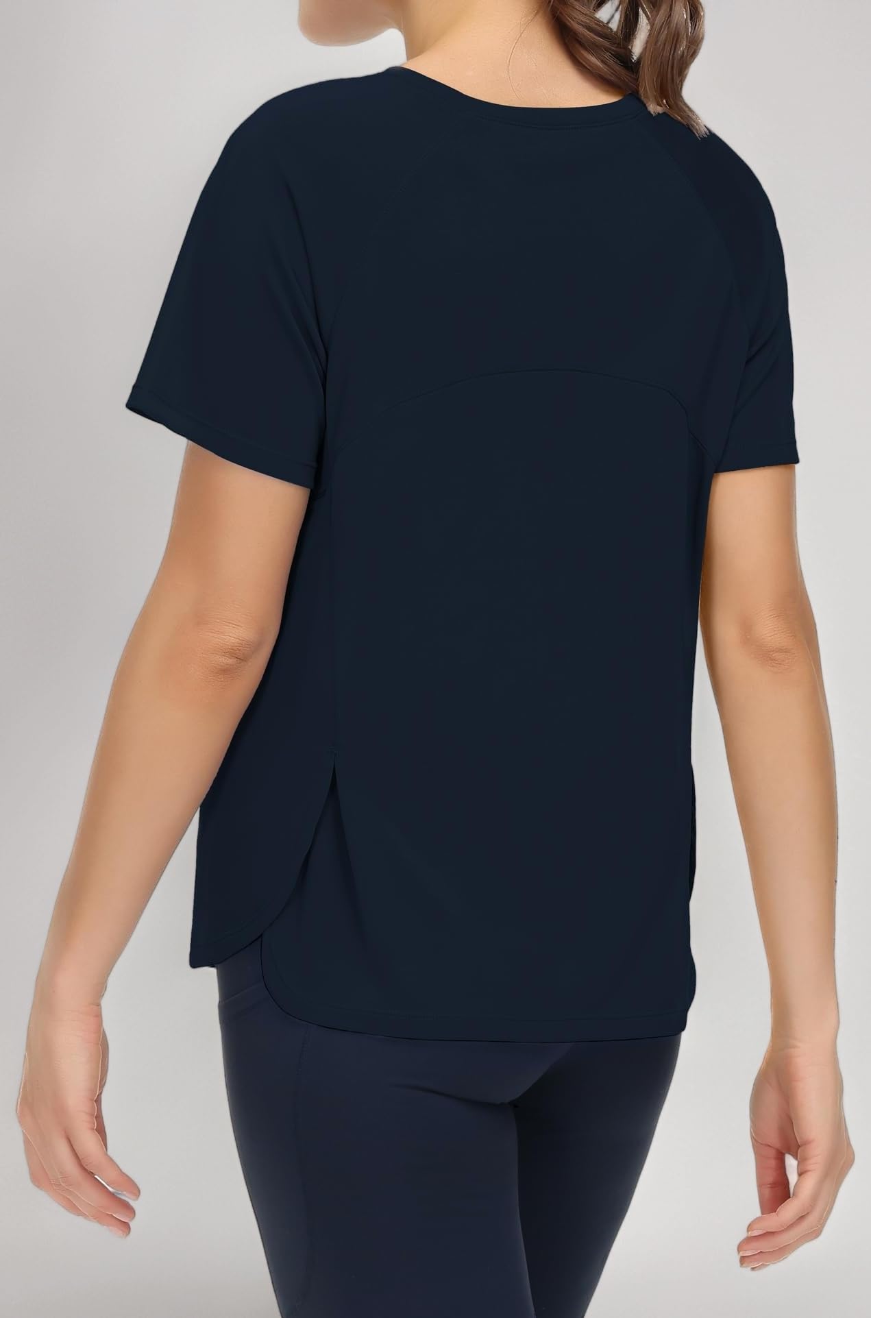 THE GYM PEOPLE Women's Short Sleeve Workout Shirts Breathable Yoga T-Shirts with Side Slits Athletic Tee Tops