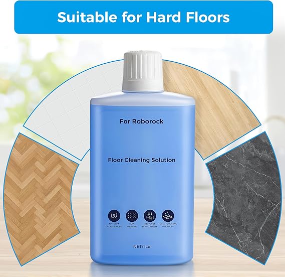 2 Pack Floor Cleaning Solution for Roborock Robot Vacuum and Wet Dry Vacuum