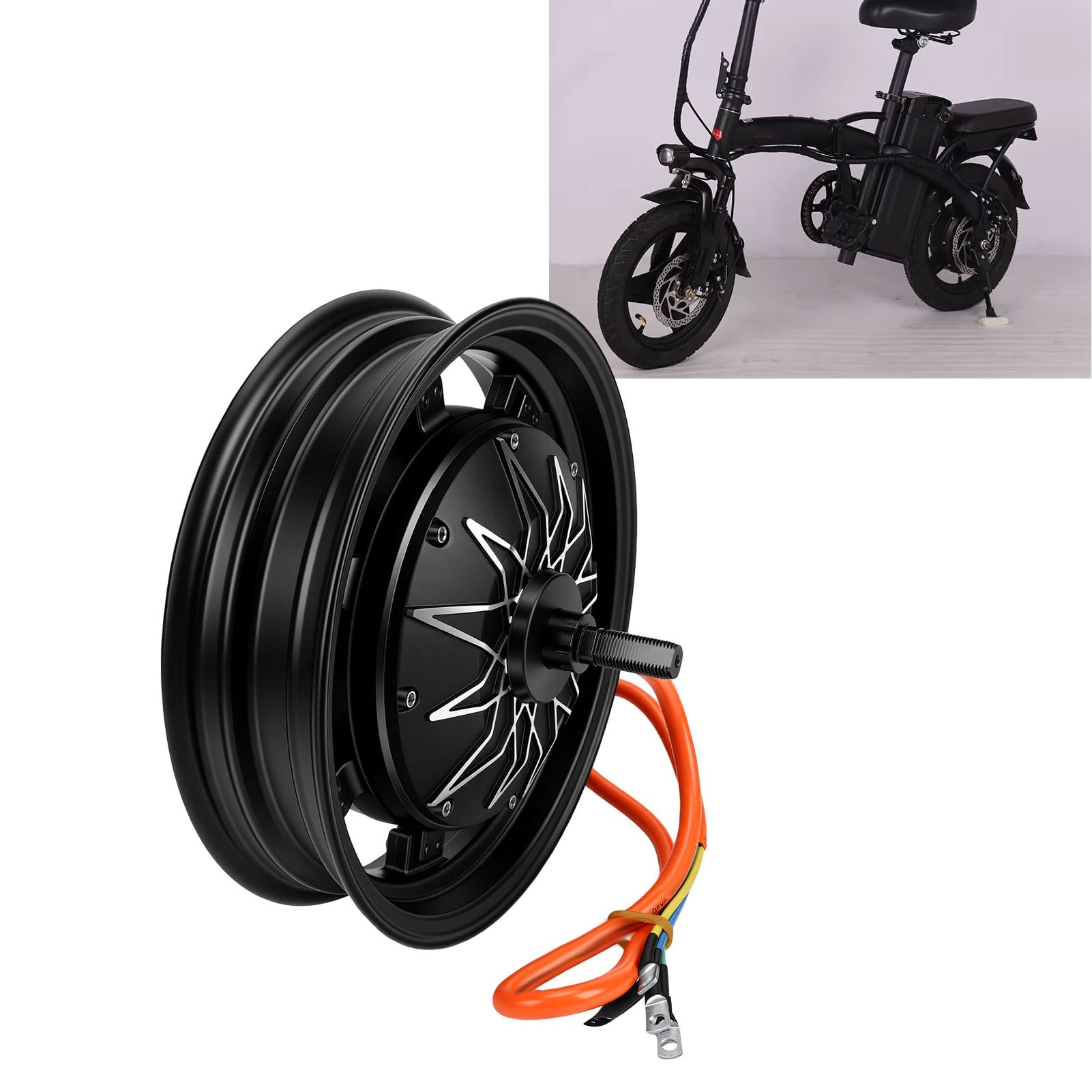 Moteur de Moyeu de Scooter électrique 14 Po, 48 V 72 V 1 500 W-5