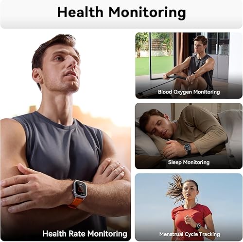 Miniatura 3 de KOSPET Pulse - Relojes inteligentes para hombre, llamadas y respuesta Bluetooth, duración de la batería de 25 días, AMOLED de 1.96 pulgadas, Negro