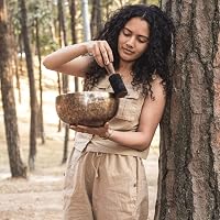 Himalayan Bazaar 9" Tibeti Éneklő Tál Szett - Gyógyító Chakra Meditáció Jóga 2