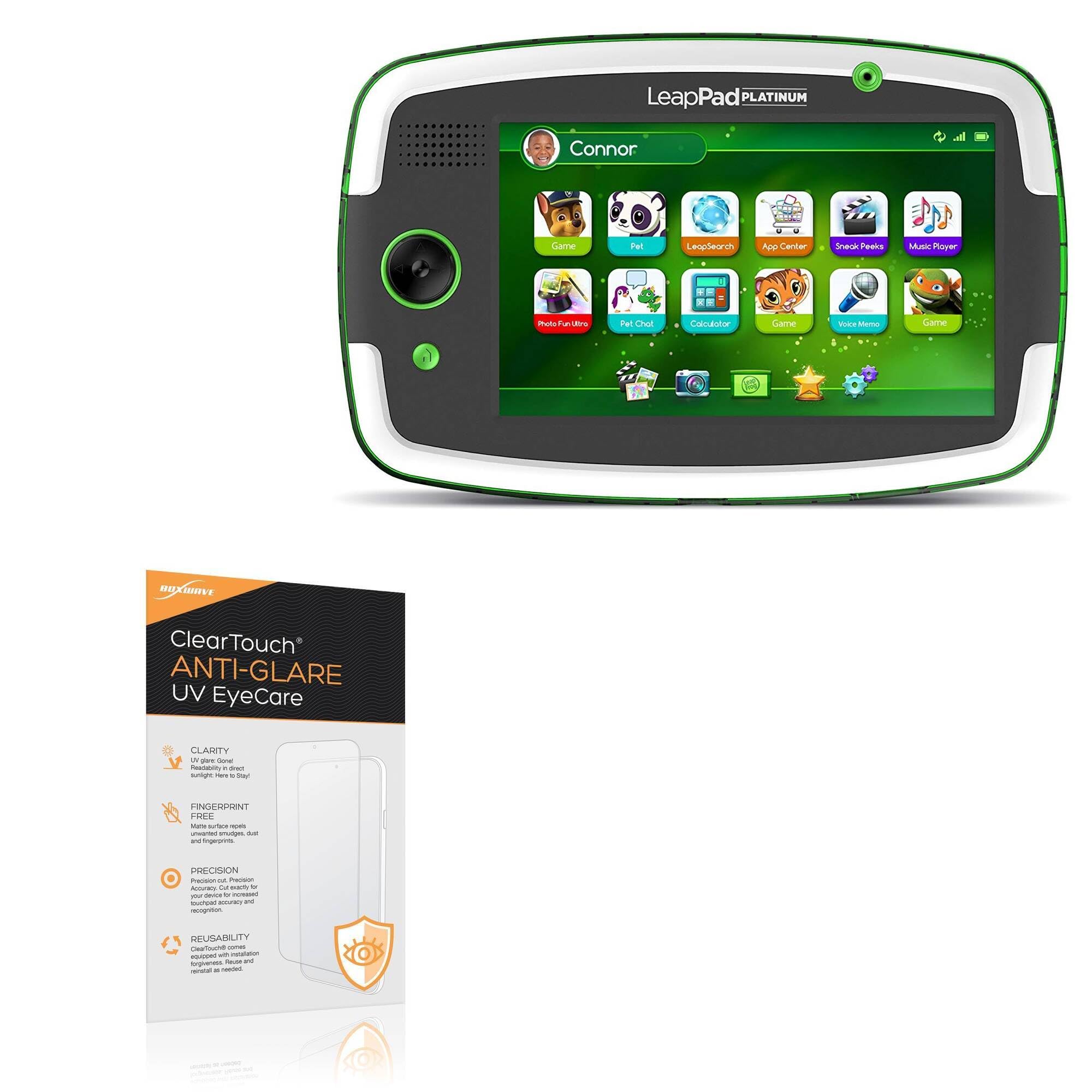 BoxWave Screen Protector Compatible With LeapFrog LeapPad Platinum - ClearTouch Anti-Glare Anti-UV EyeCare (2-Pack), Filters out Harmful Blue Light Reduce Fatigue
