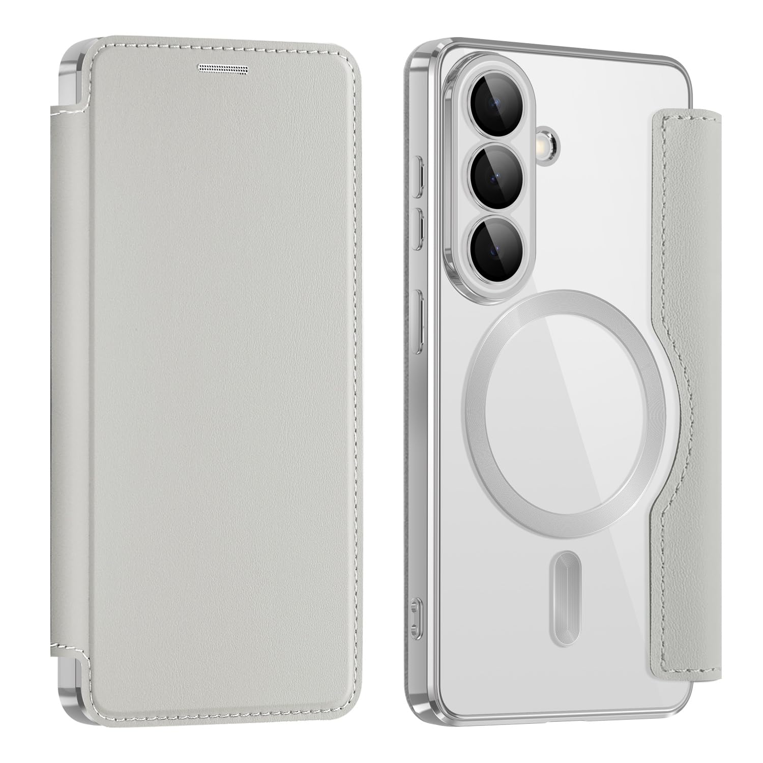 Amazon.co.jp: Galaxy S26 用ケース 手帳型 背面クリア 財布型 カード