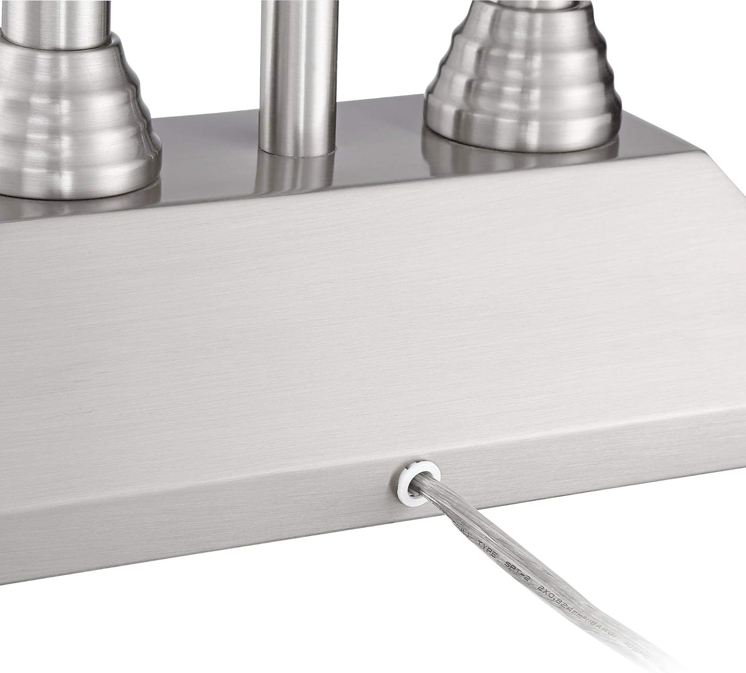 Dexter Modern Contemporary Desk Lamp with USB and AC Power Outlet in Base 26" High Brushed Nickel LED Reading Light for Living Room Bedroom House Bedside Nightstand Home Office - Possini Euro Design - - 