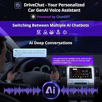 ATOTOZONE A5L 7 AI Double Din Car Stereo Compatible with Selected Subaru, Scion, Toyota Camry RAV4 Highlander, Wireless CarPlay & Android Auto Car Radio, Mirror Link, Wi-Fi/BT Tethering, DSP,2G+32G
