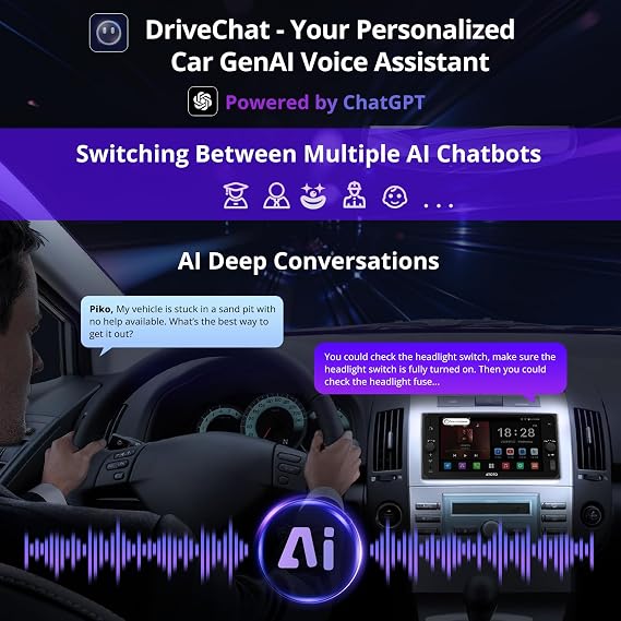 ATOTOZONE A5L 7 AI Double Din Car Stereo Compatible with Selected Subaru, Scion, Toyota Camry RAV4 Highlander, Wireless CarPlay & Android Auto Car Radio, Mirror Link, Wi-Fi/BT Tethering, DSP,2G+32G