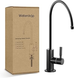 Filtered Water Faucet, Drinking Water Purifier Faucet, Reverse Osmosis Faucet, RO Faucet, Water Filter Faucet for Kitchen Sink, Stainless Steel, Lead-Free, Black