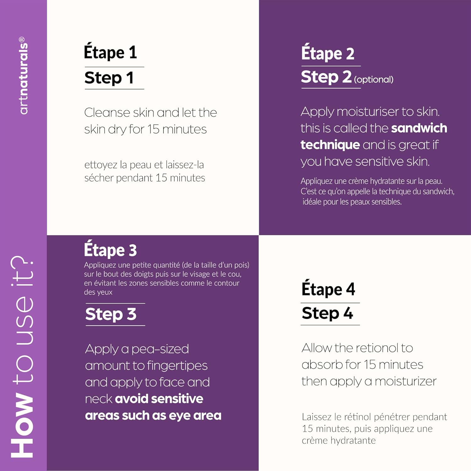 ArtNaturals Retinol Serum for Face - with Vitamin C, 2.5% Retinol Oil & Hyaluronic-Acid - Skin Clearing - Anti-Aging, Anti-Wrinkle Eye Serum - Skin Repair, Night Therapy (1 Fl Oz / 30ml) (ANGA-0127) - Image 9