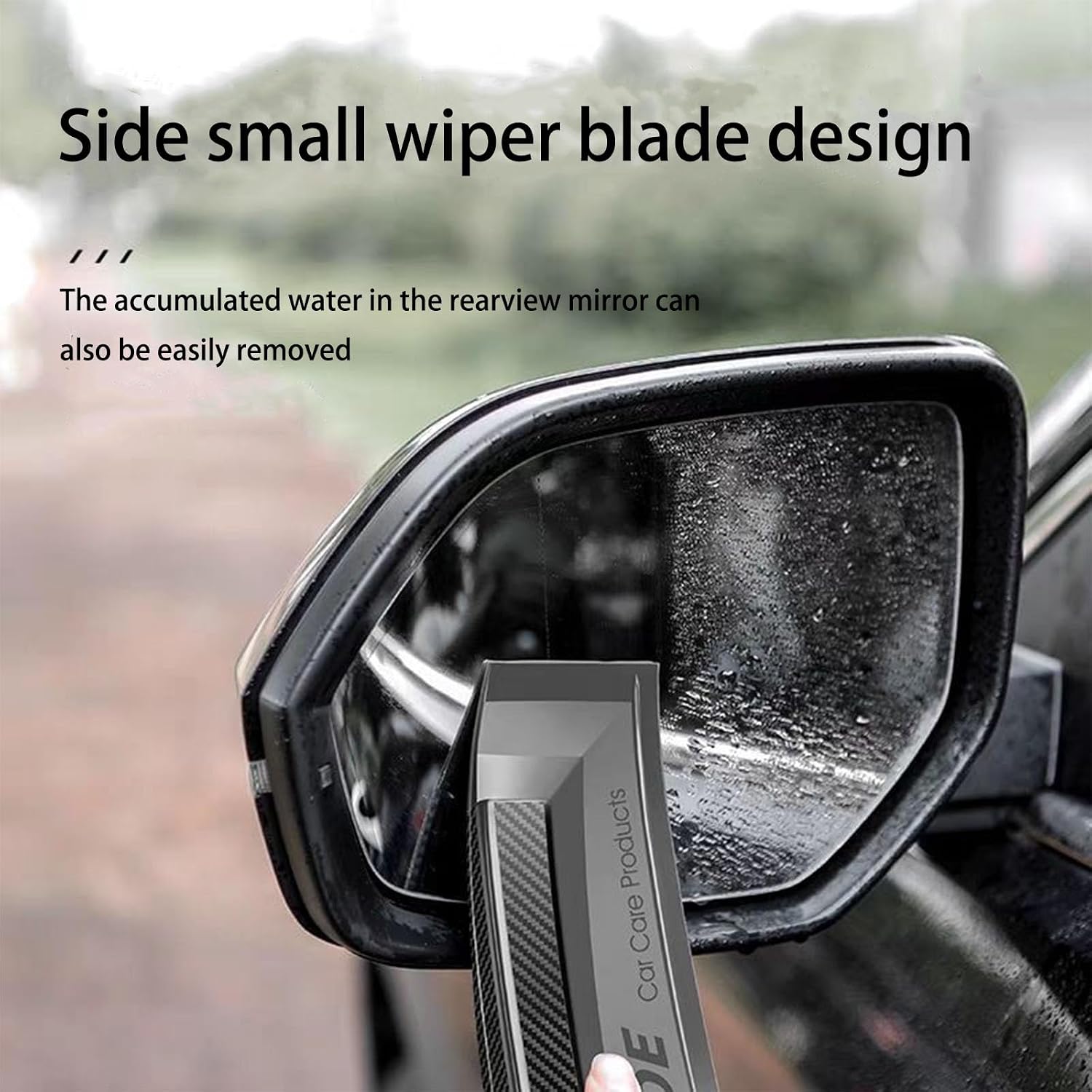 Silicone Squeegee with One-Piece Ergonomic Handle, Ultra-Soft Car Squeegee for Cars Streak-Free Cleaning image 5