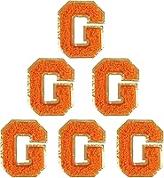 Vista 87 de 6 piezas de parches de letras de chenilla autoadhesivas, parches de letras preppy de 2 pulgadas para bolsos, ropa y sombreros, grandes pegatinas