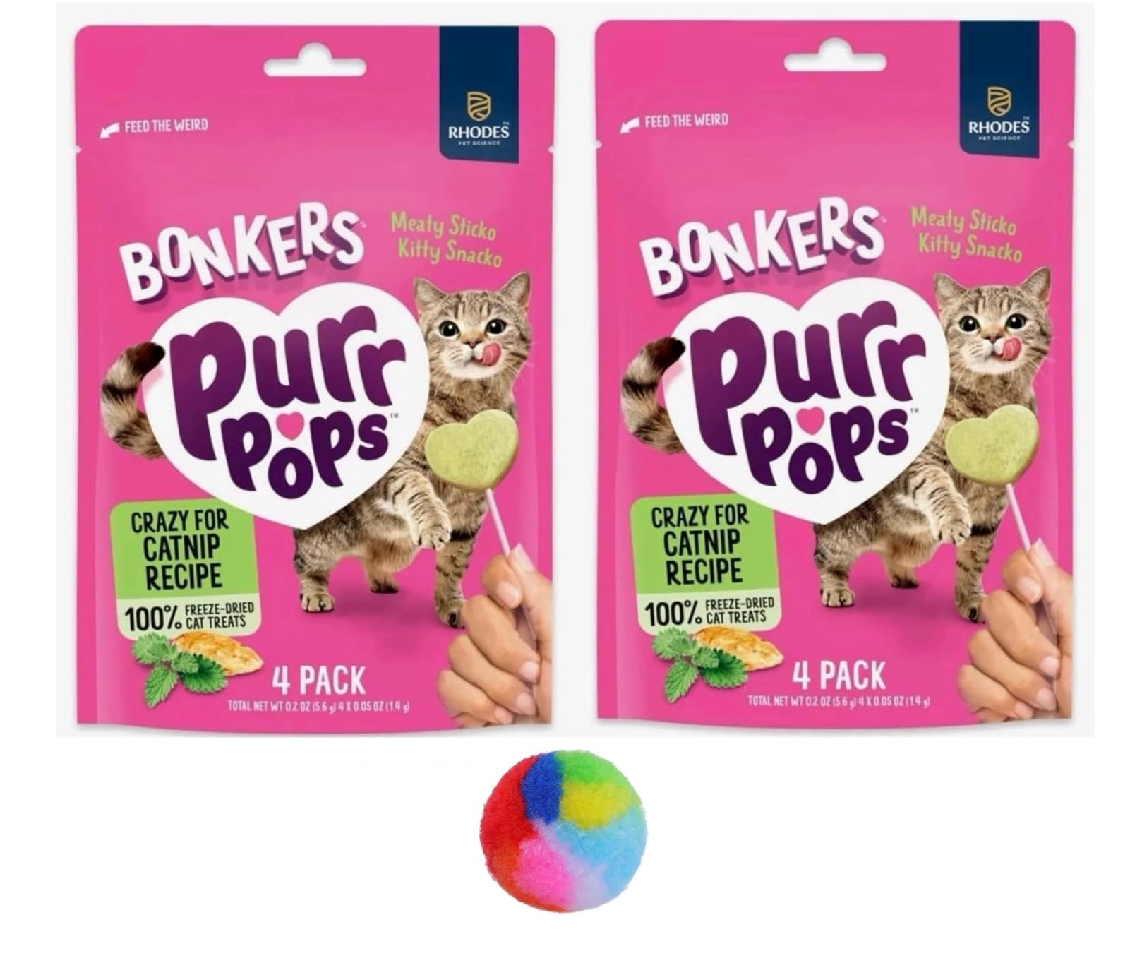 ねこロリポップ♡ Amazon.com: Bonkers Purrpops, Freeze Dried Crazy for Catnip Recipe