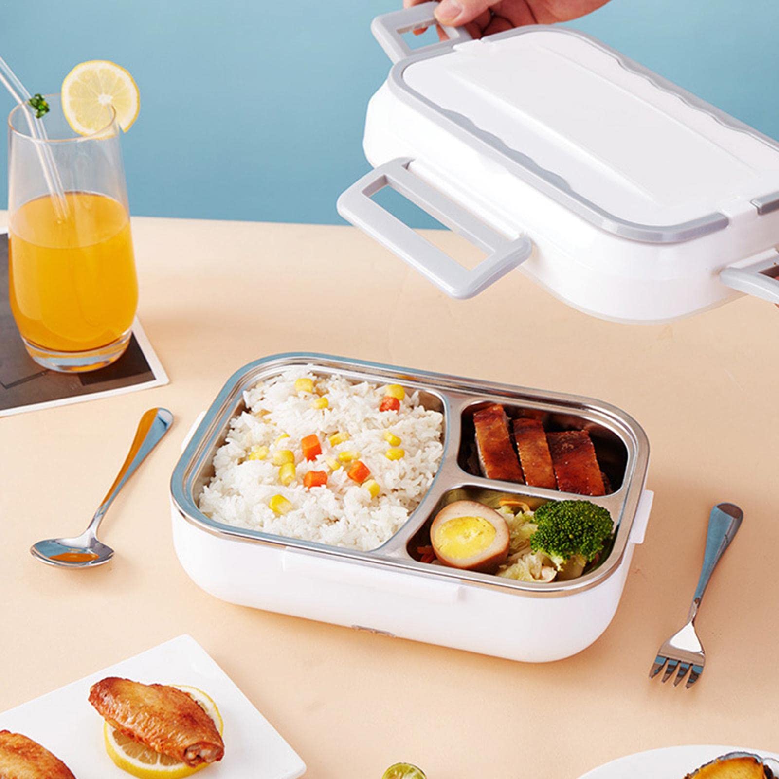 Amazon | 電気弁当箱 電気電熱 ランチボックス 70°C加熱式水必要なし