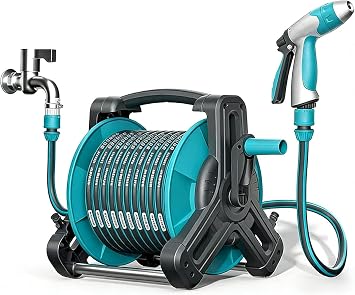 50M Garden Hose Reel, Portable Floor Stand Type
