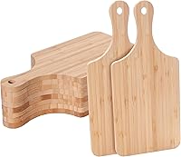 Vista 1 de WILLOWDALE 10 tablas de cortar de madera para cocina, tablas de charcutería de 11 pulgadas, tabla de servir de madera para pizza, queso, postre
