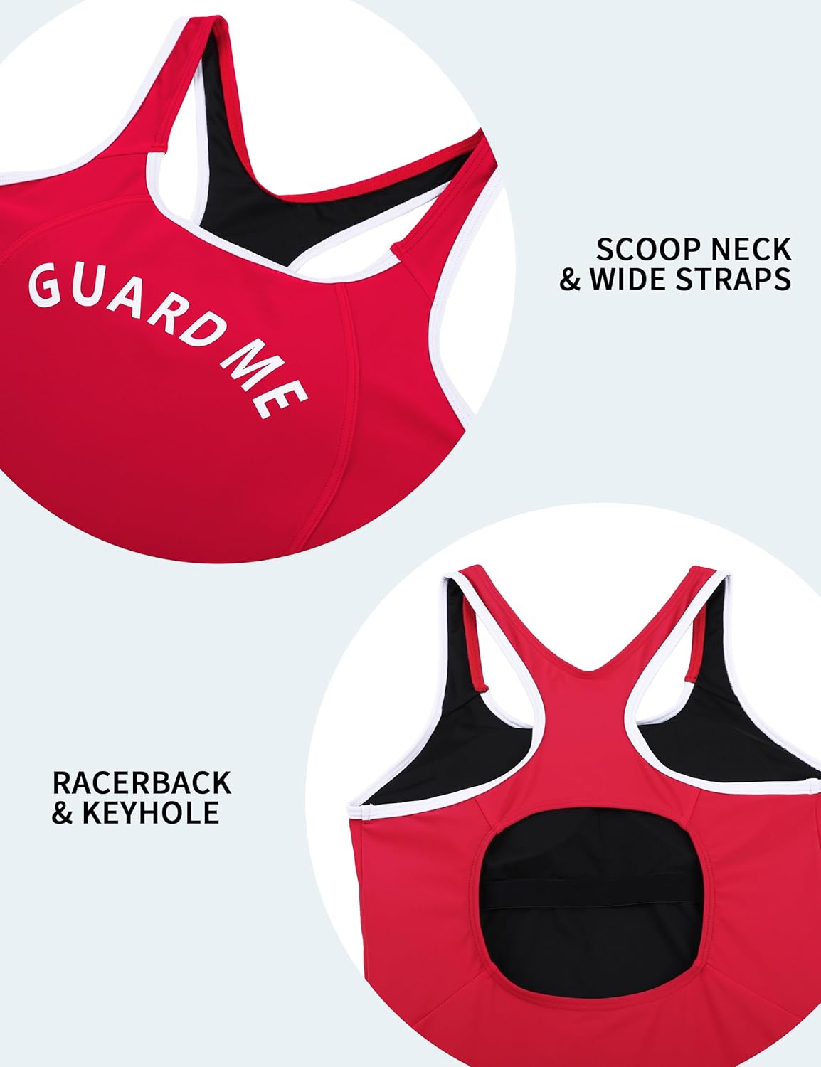 GUARD ME Womens Guard Athletic One Piece Boyleg Swimsuit Competitive Pro Swimwear - Image 6