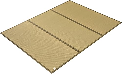 MustMat Tatami Mat Rush Grass Tatami Colchón japonés tradicional plegable (Queen_XL-61 x 82 pulgadas)