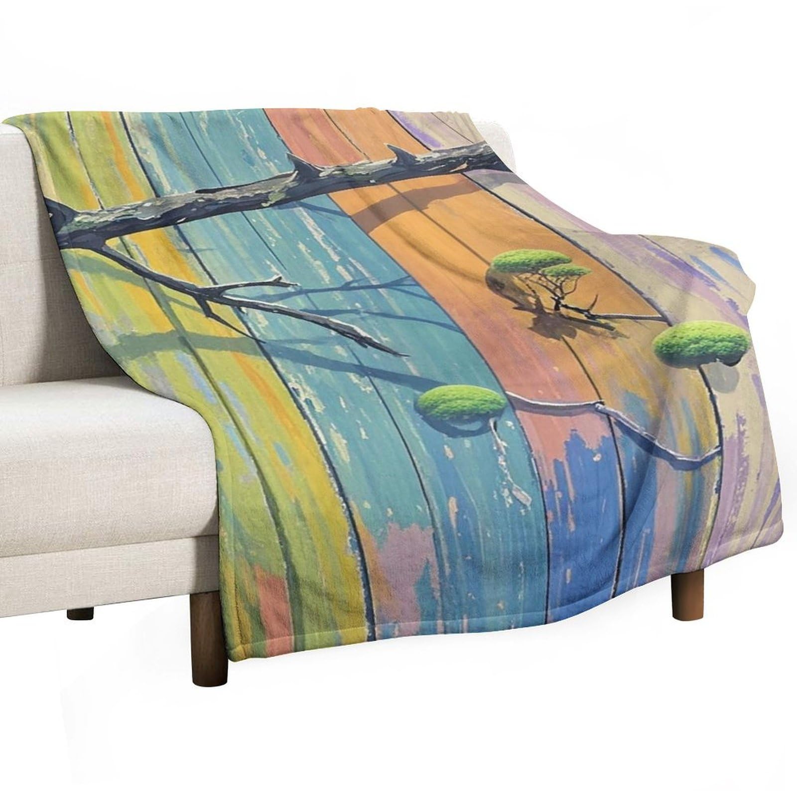 Couverture douce en flanelle légère plaid canapé lit toutes saisons