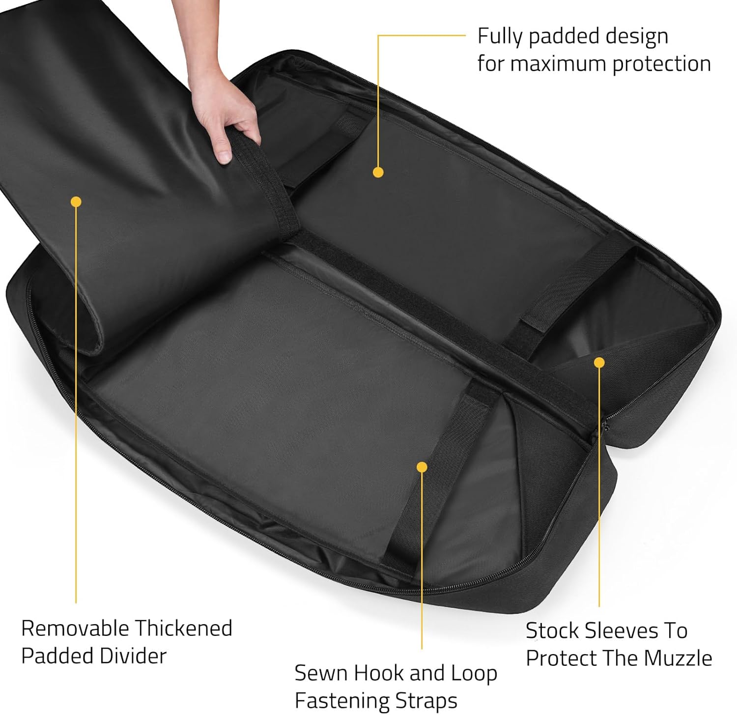 CVLIFE 30" 36" Soft Rifle Case Gun Bag Ar Pistol Case, Rifle Bag Gun Case Sbr Case for Double Rifle Shotgun, with Lockable Zipper for Outdoor Hunting Shooting Range