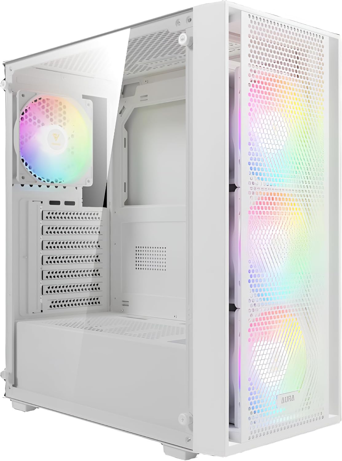 Gaming Computer Desktop Gaming PC Custom Built 8-Core RYZEN 7 CPU 4.6 Ghz Turbo 32GB RAM 1TB SSD NVME Radeon Graphics Plug and Play Tower RGB Lights PC System Windows 11 Pro