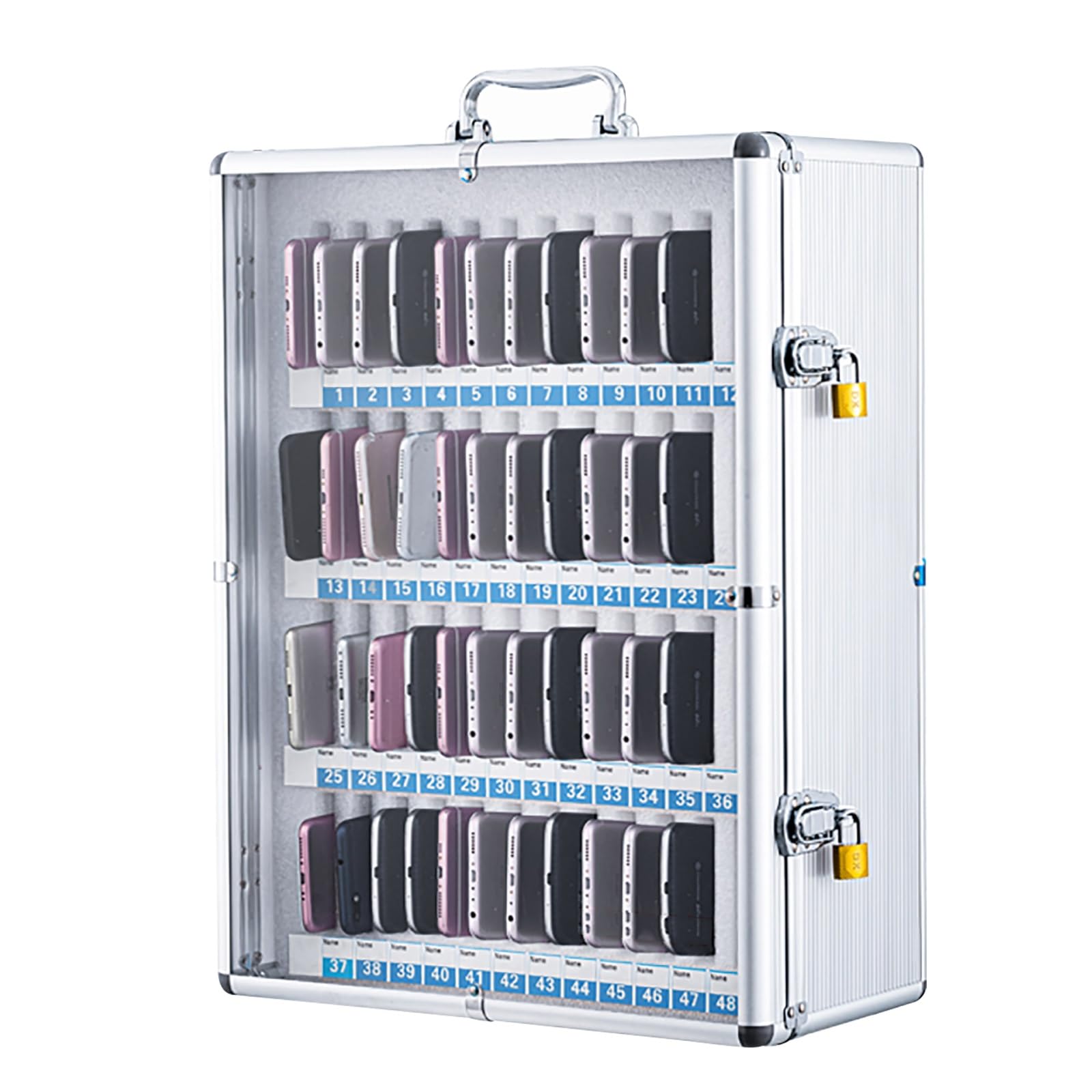 Gabinete para teléfono móvil con candado para evitar pérdidas de dispositivos