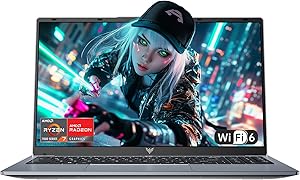 15.6″ FHD Laptop with AMD Ryzen 5 7430U (Processor up to 4.3GHz) 8 Core – 16GB RAM DDR4x2 512GB SSD Laptops Computer, HD Display, HDMI, BT5.2,3*USB3.2,Type-C,Dual Speakers,65W Adapter,WiFi 6