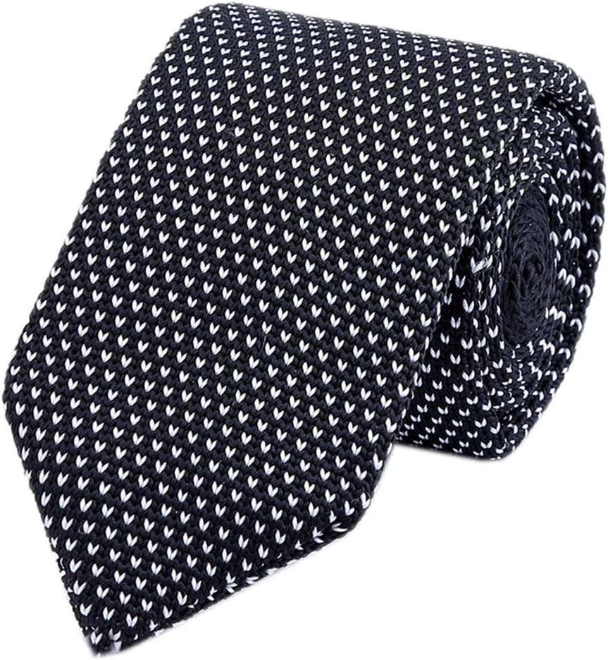 Men's Skinny Smart Knit Ties Vintage Casual Formal Basic Designed Neckties 2.4"